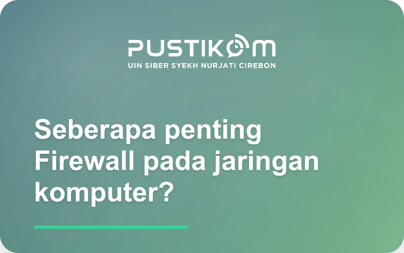 Seberapa penting Firewall pada jaringan komputer?