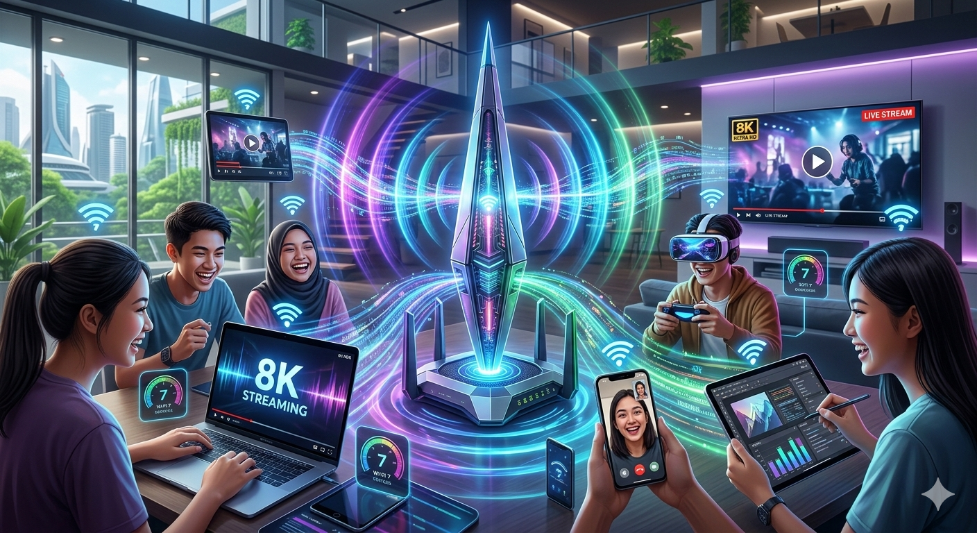 Adopsi masif Wi-Fi 7: Standar Baru Kecepatan Internet 2026