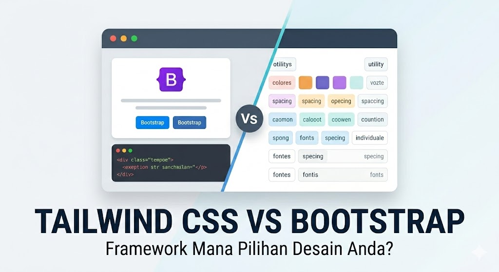 Revolusi Desain Web: Memilih Antara Tailwind CSS dan Bootstrap