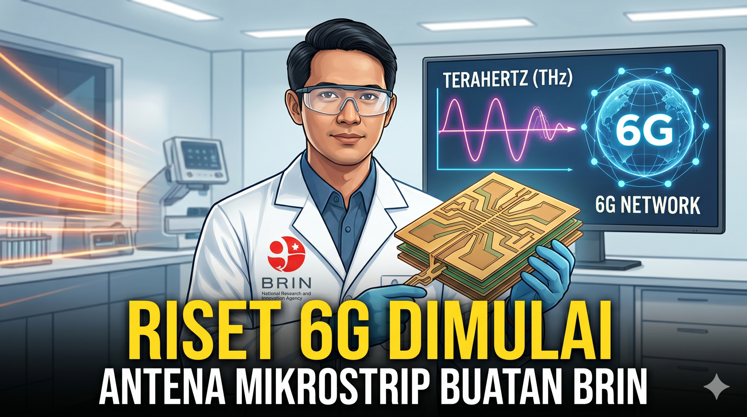 BRIN Mulai Riset Antena Canggih, Jaringan 6G di Indonesia Siap Dirajut