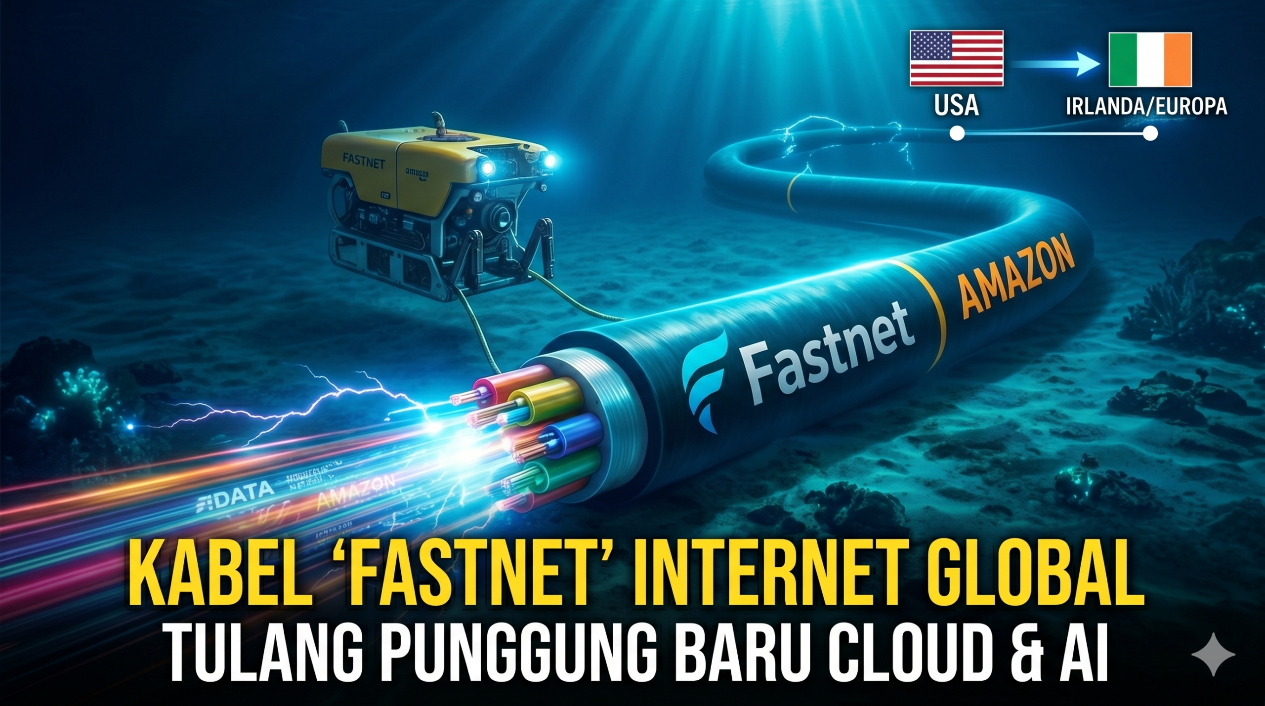 Kabel Bawah Laut Fastnet: Tulang Punggung Raksasa Baru Internet Global