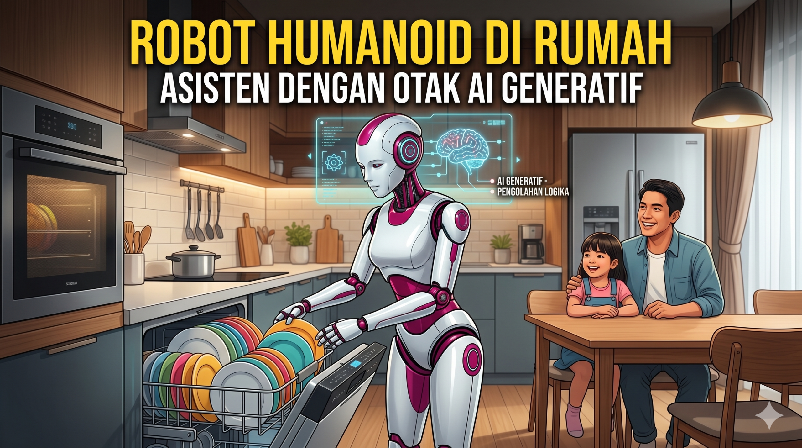Robot Humanoid AI Generatif Mulai Memasuki Rumah Sebagai Asisten Pintar
