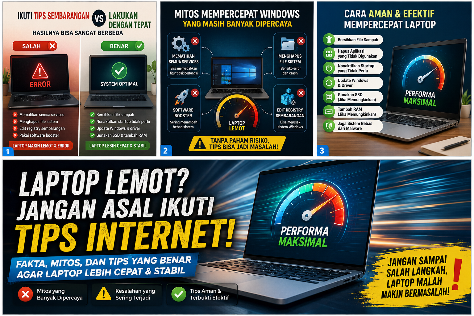 Cara Mempercepat Laptop: Mitos, Fakta, dan Tips yang Benar Berdasarkan Pengalaman di Lapangan