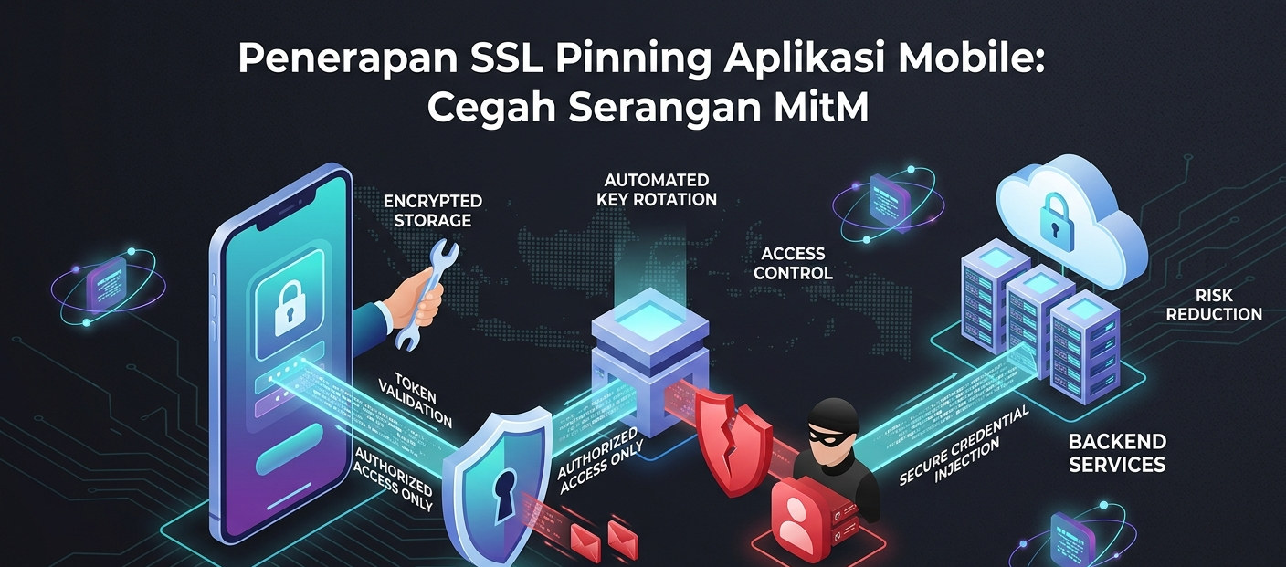 Penerapan SSL Pinning Aplikasi Mobile: Cegah Serangan MitM