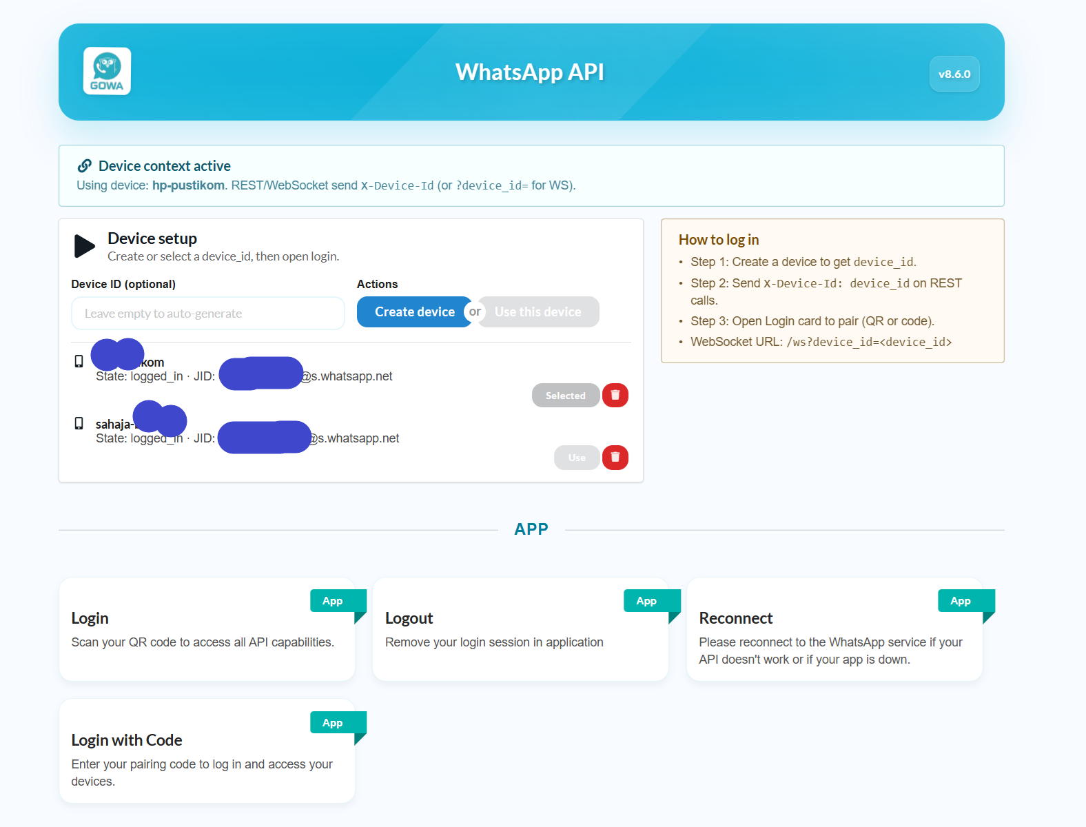 GoWA : WhatsApp REST API Gratis dan Ringan