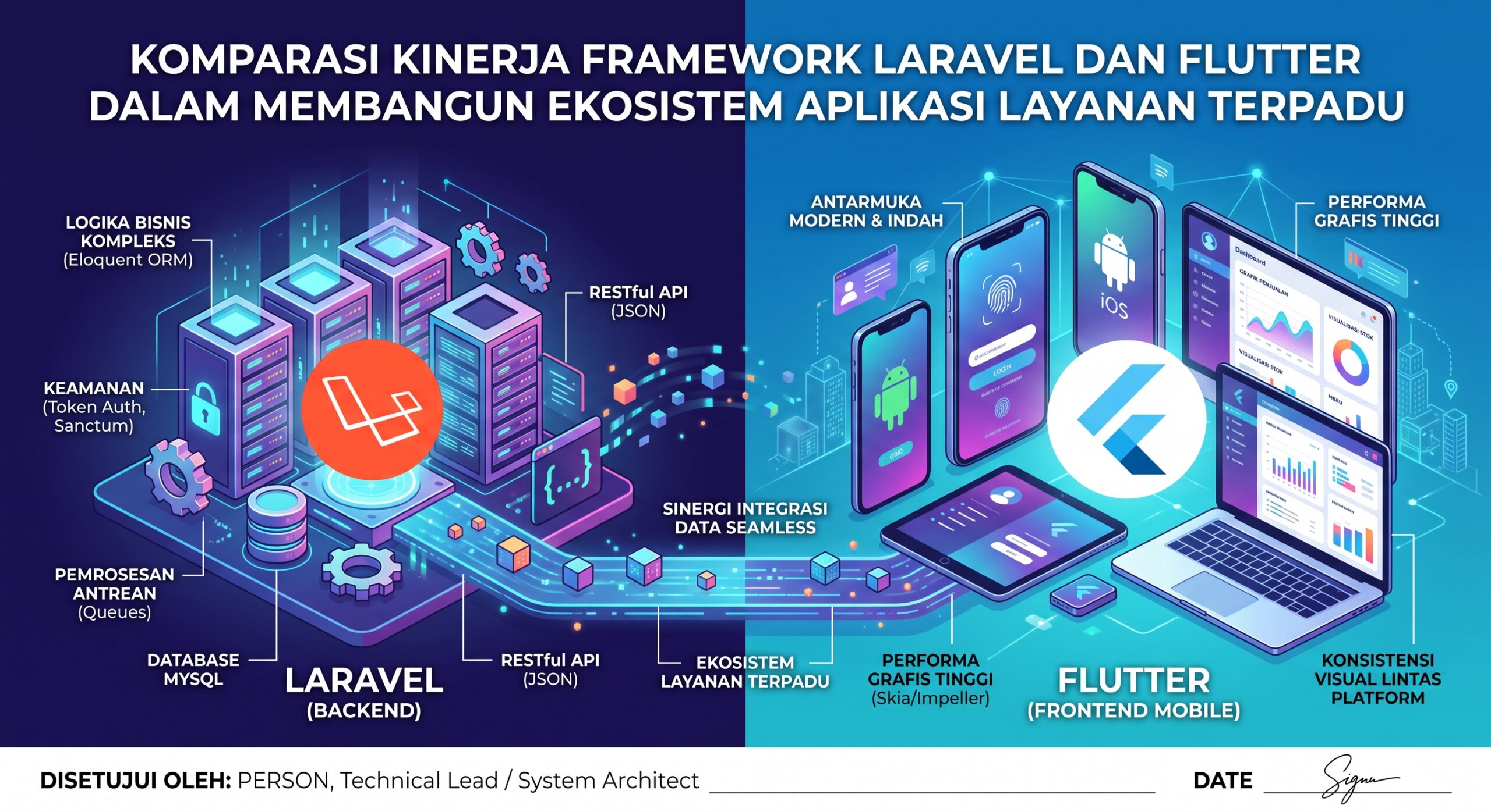 Komparasi Kinerja Framework Laravel dan Flutter dalam Membangun Ekosistem Aplikasi Layanan Terpadu